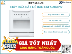 Máy rửa chén bát để bàn Electrolux ESF6010BW - 8 bộ bát đĩa